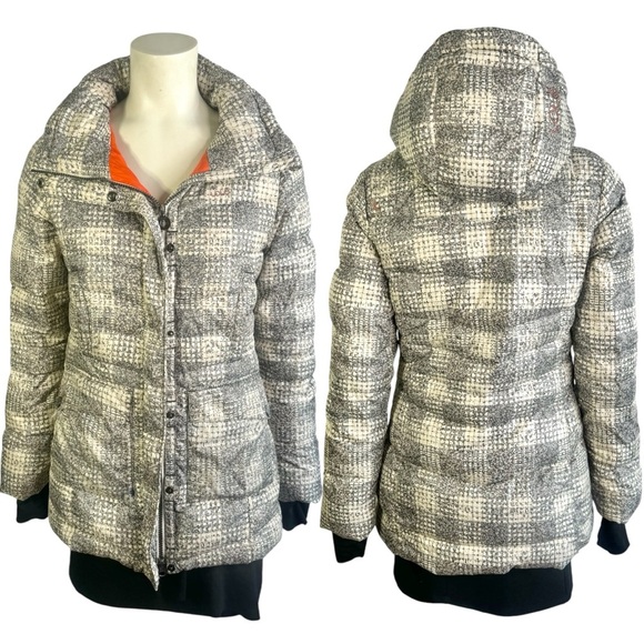 LOLE WINTER COAT WHITE GREY JACKET DUCK DOWN FILLED WOMAN SIZE XS - Picture 17 of 17